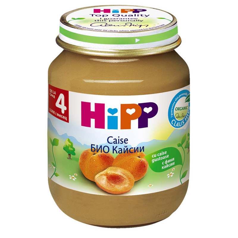 HIPP BIO Пюре Кайсии 4+месеца 4212, 125 г