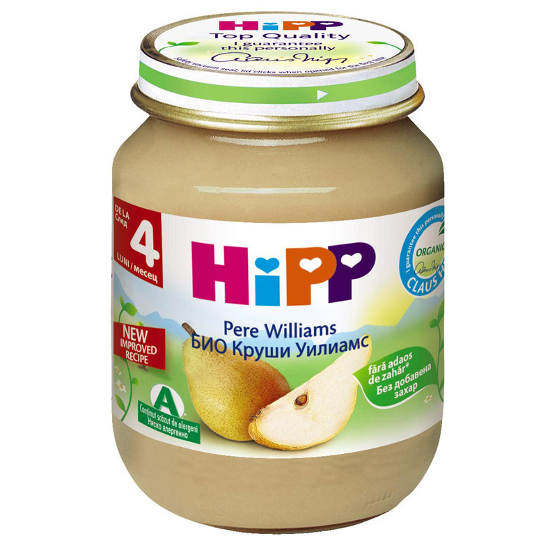 HIPP BIO Пюре Круши уилиамс крист 4+месеца 426, 125 г