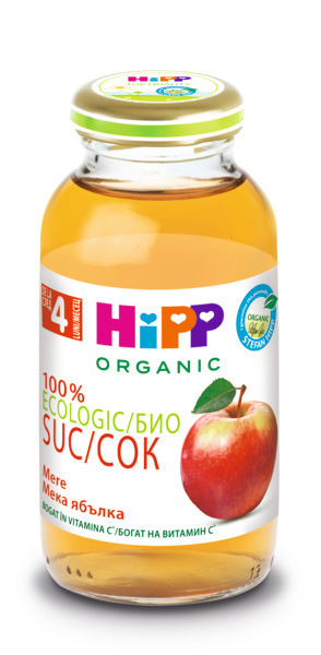 HIPP BIO Сок от Мека ябълка 4+ месеца, 200мл 