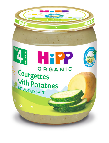 HIPP BIO Пюре тиквички и картофи 4022, 125 гр 