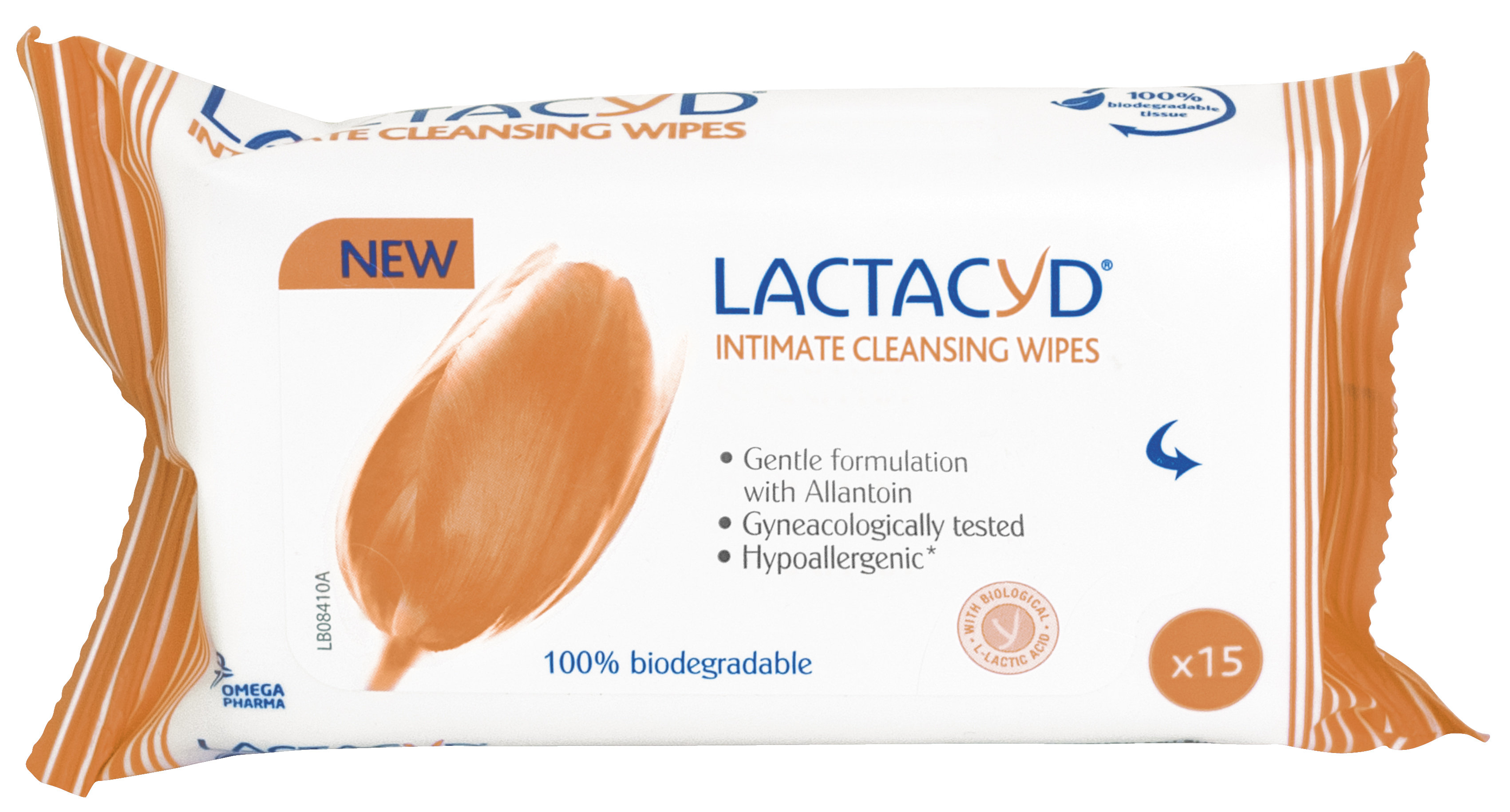 LACTACYD Интимни мокри кърпи, 15 бр.