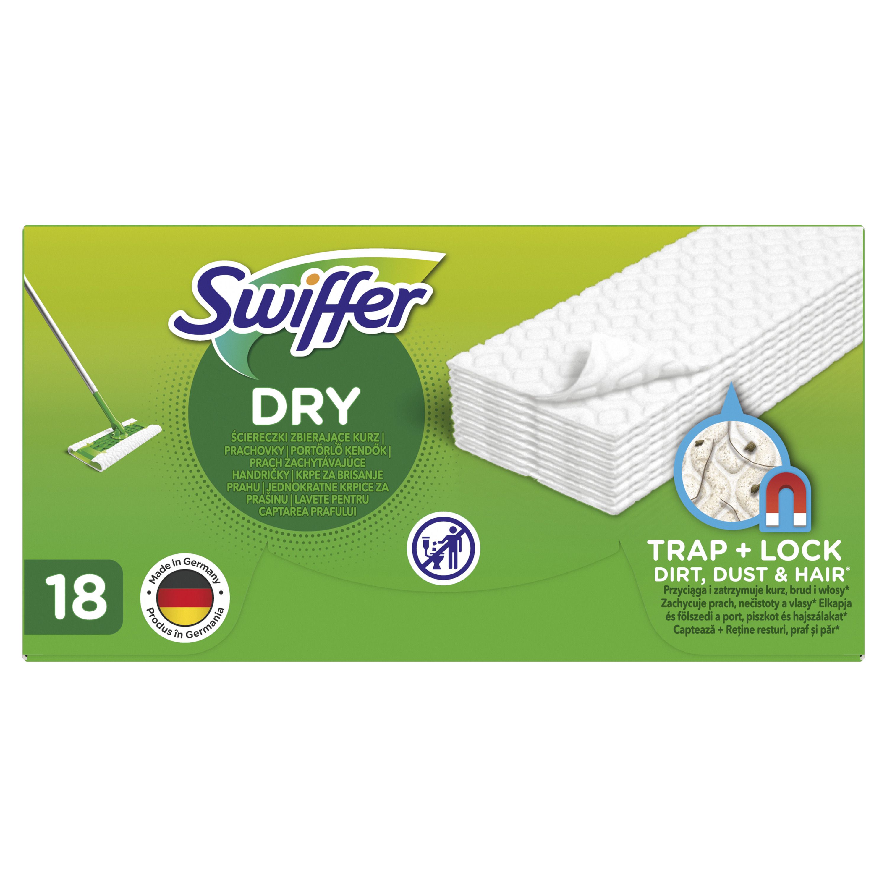 SWIFFER DRY Рефила за почистване на под, 18бр.