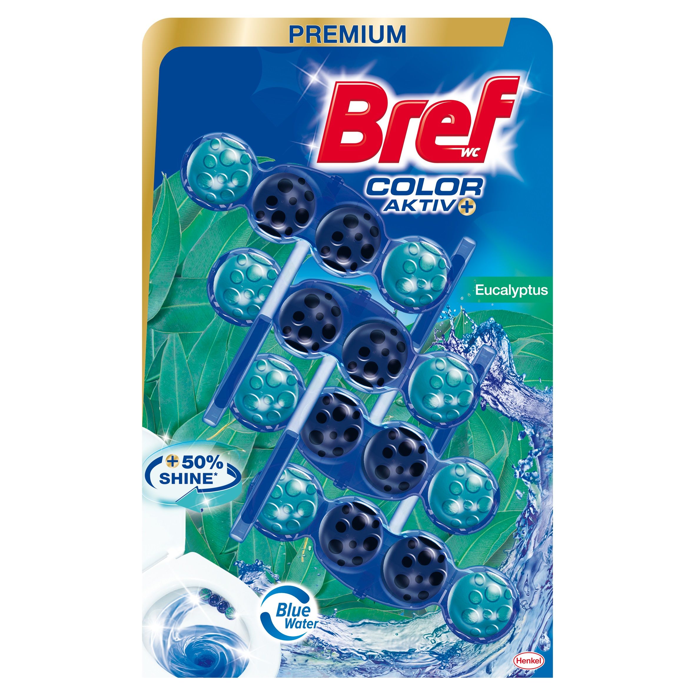 BREF Color Aktiv тоалетно блокче Eucalyptus 4x50гр