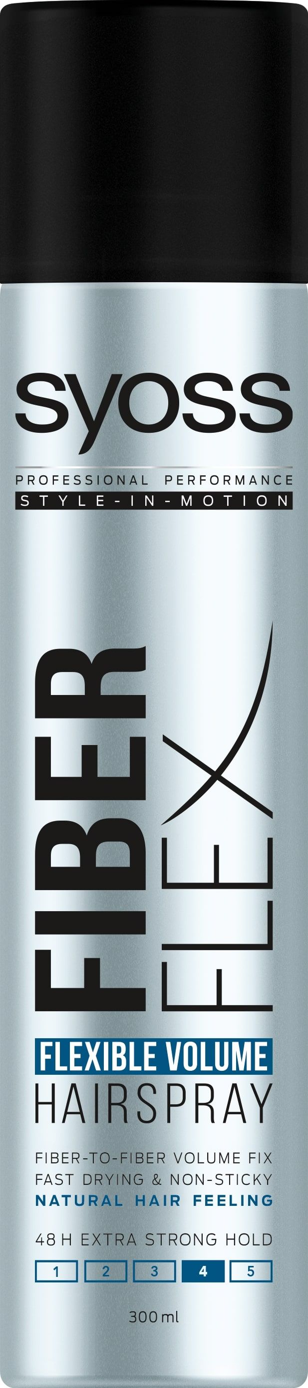 SYOSS FIBER FLEX Лак за коса Flexible volume, 300 мл.
