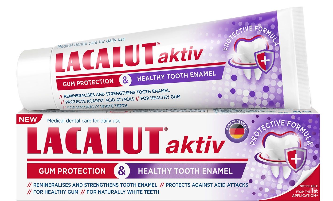 LACALUT AKTIV GYM & HEALT ENAMEL Паста за зъби за здрав емайл, 75 мл