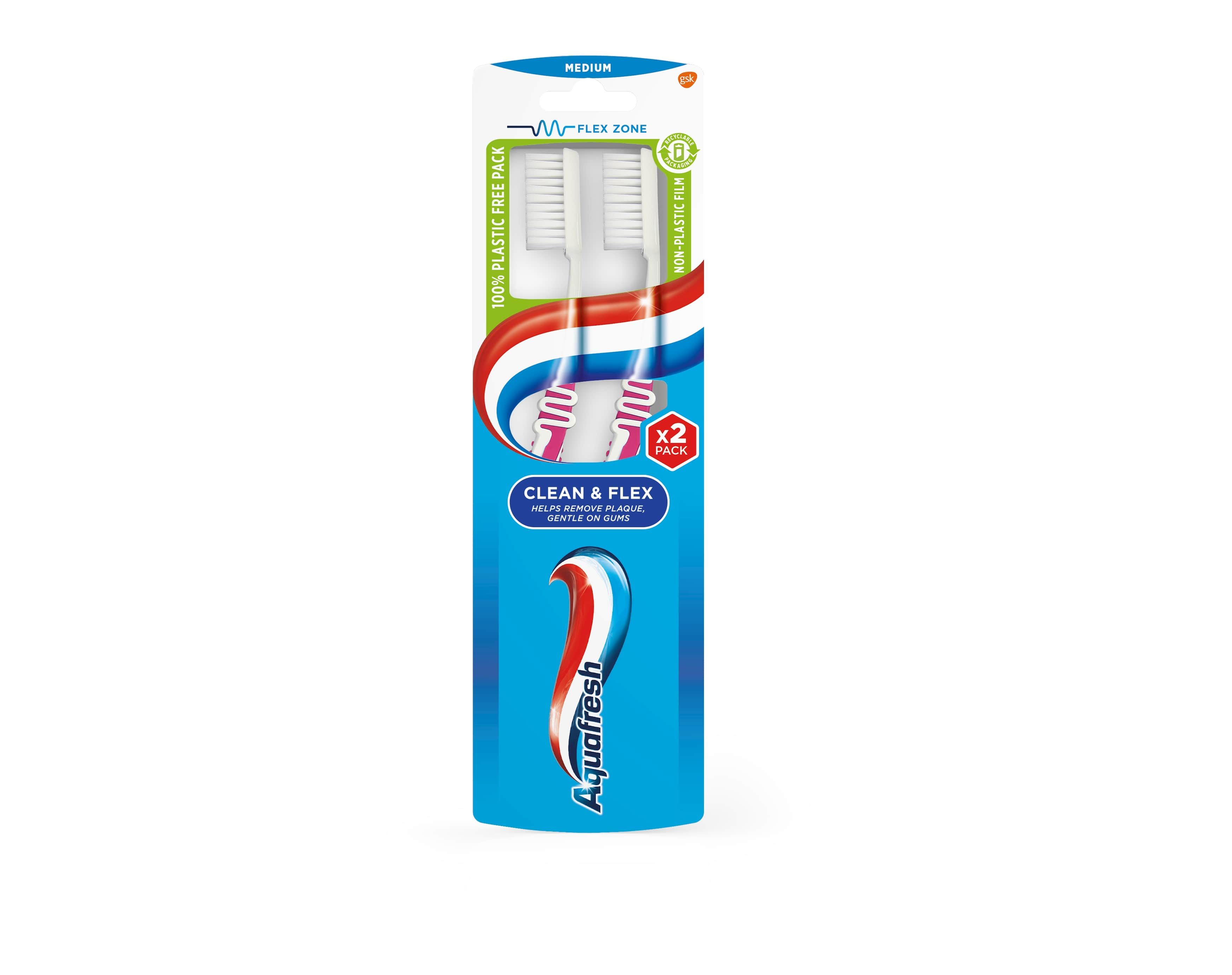 AQUAFRESH DUO CLEAN&FLEX Четка за зъби ✔️ ТОП Цена ❗️ 13374
