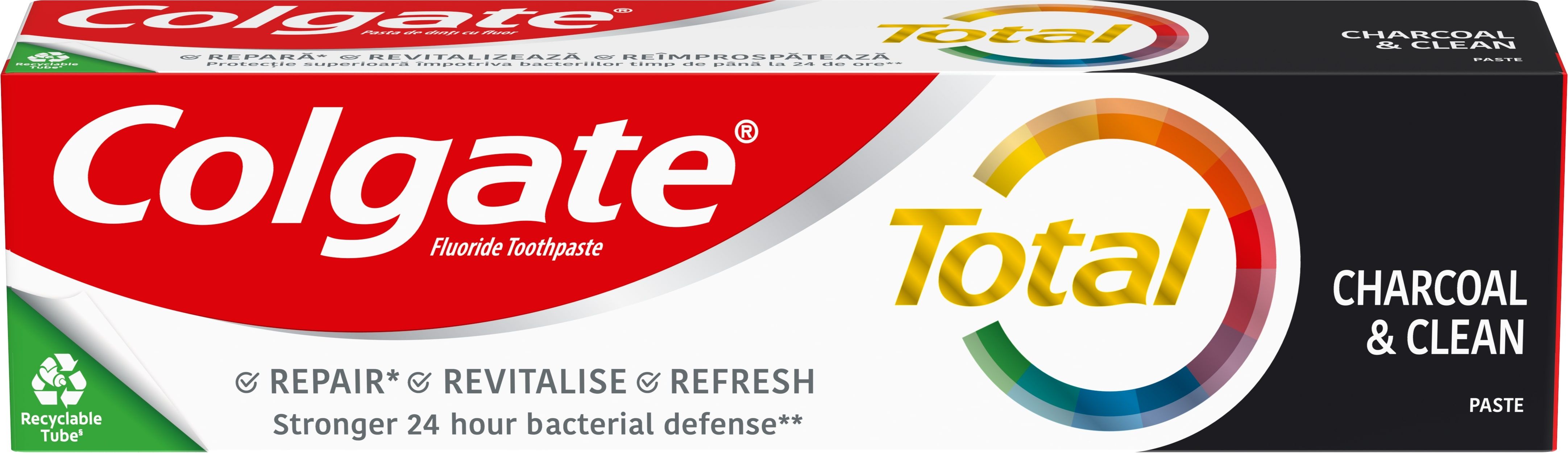 COLGATE TOTAL CHARCOAL & CLEAN Паста за зъби, 100мл.
