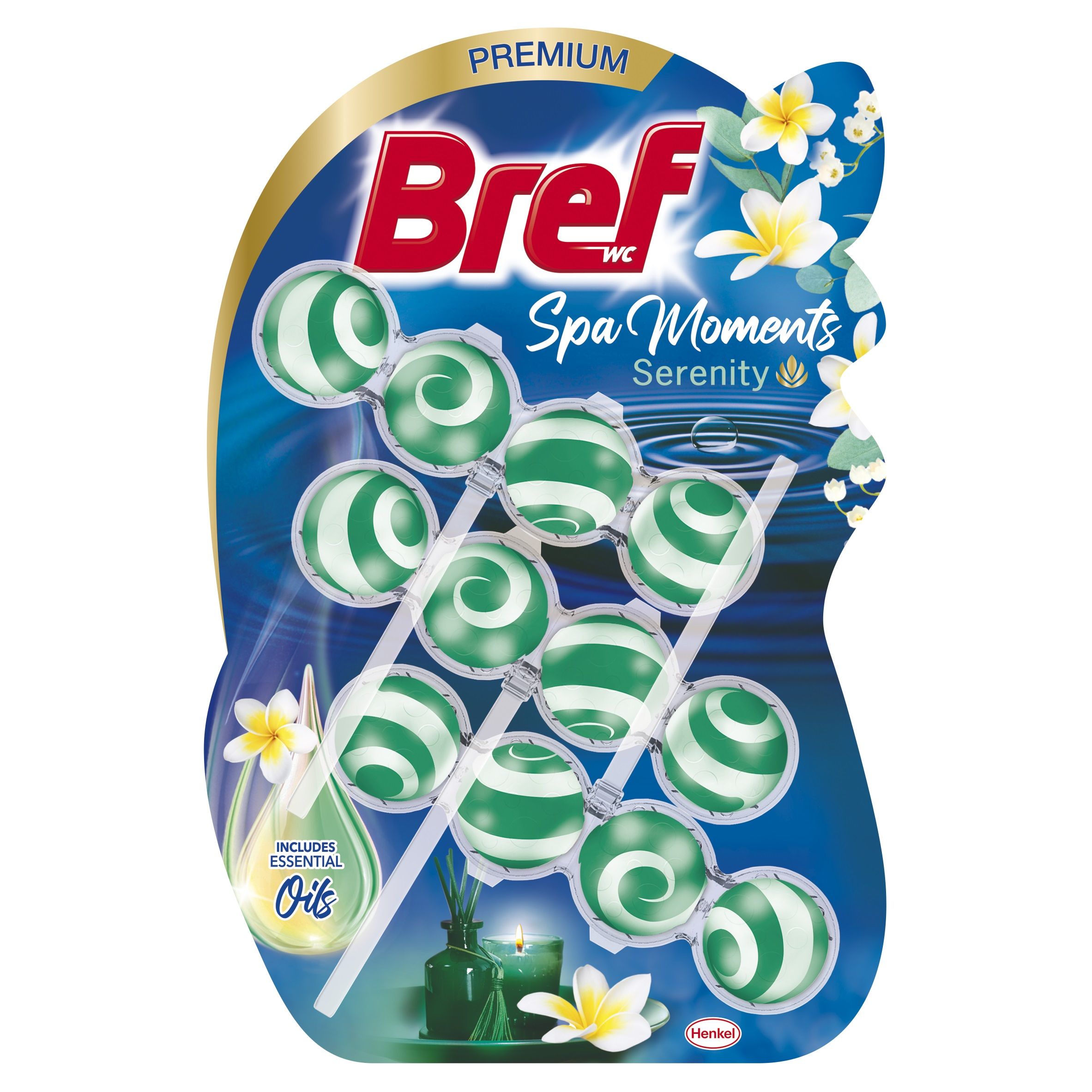 BREF SPA MOMENTS SERENITY Ароматизатор за тоалетна, 3x50гр.