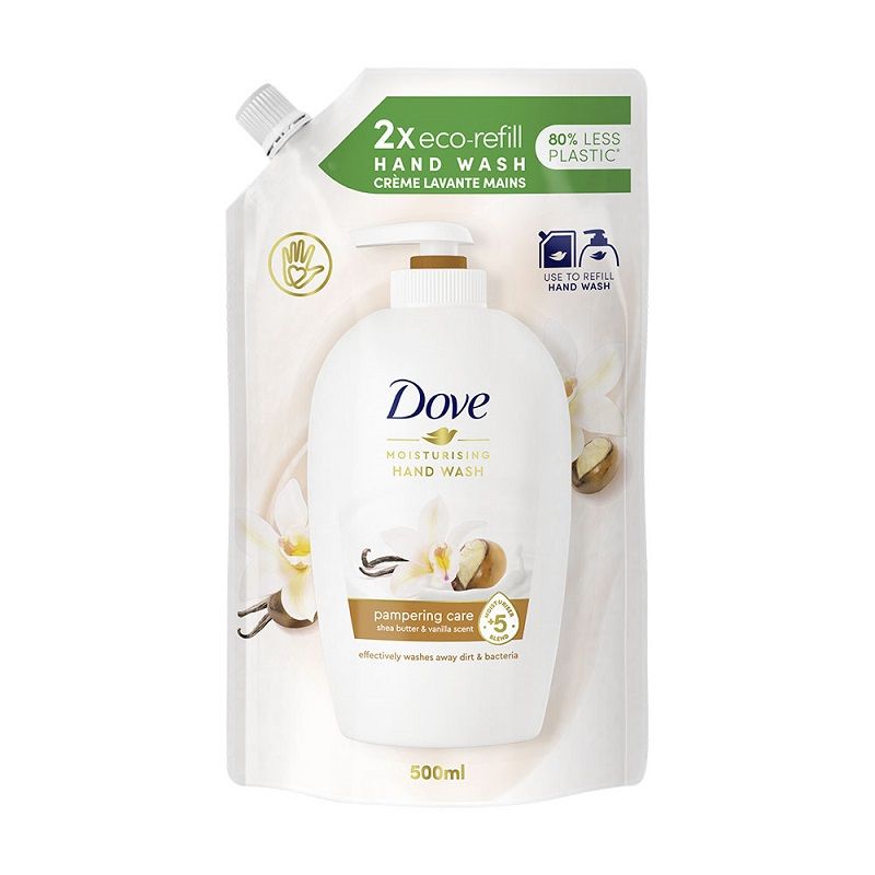 DOVE PAMPERING Течен крем сапун пълнител, 500 мл