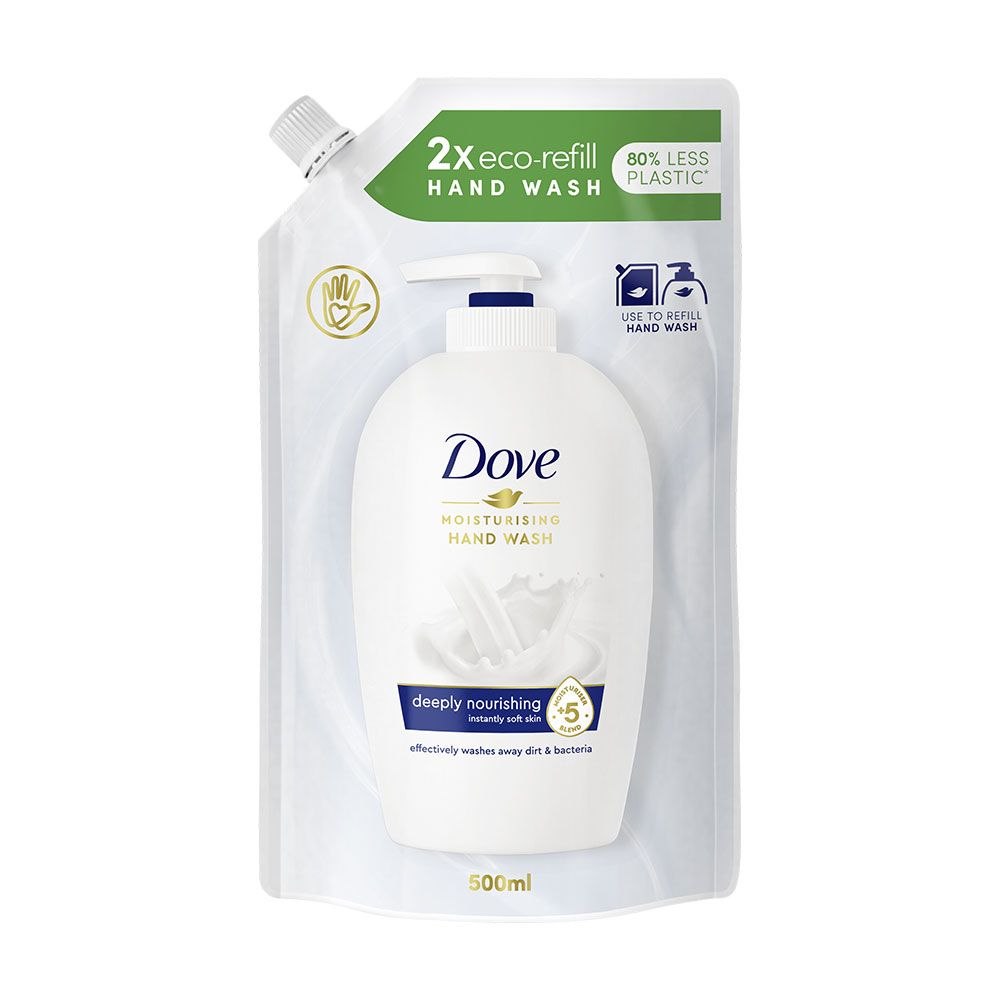 DOVE DEEPLY NOURISHING Течен крем сапун пълнител, 500 м