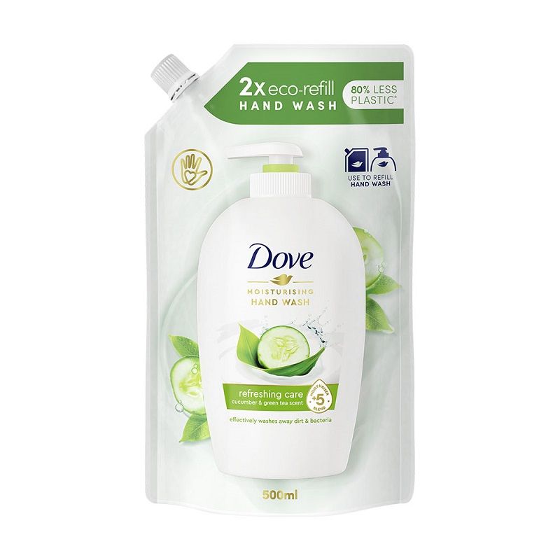 DOVE REFRESHING CARE Течен крем сапун пълнител, 500 м