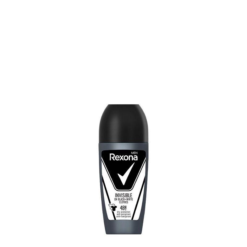 REXONA INVISIBLE BLACK&WHITE Мъжки рол он, 50 мл