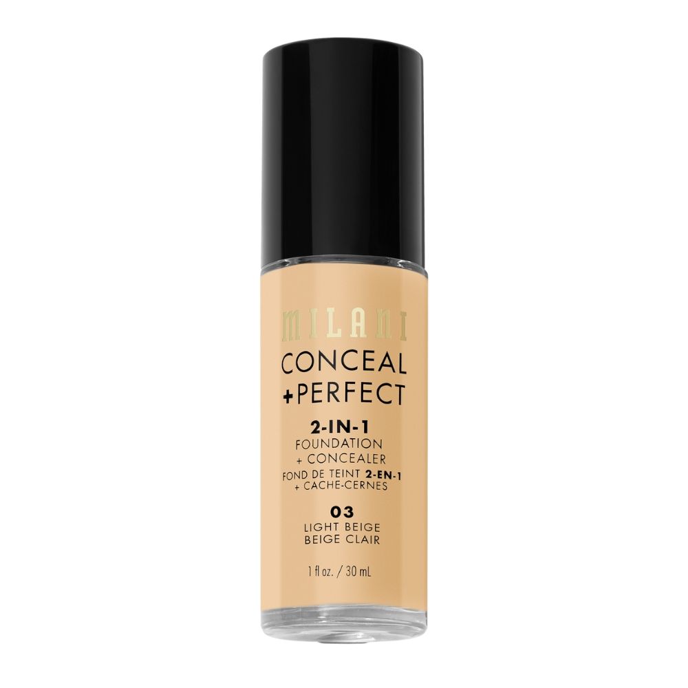 MILANI CONCEAL+PERFECT Фон дьо тен, 03 LIGHT BEIGE