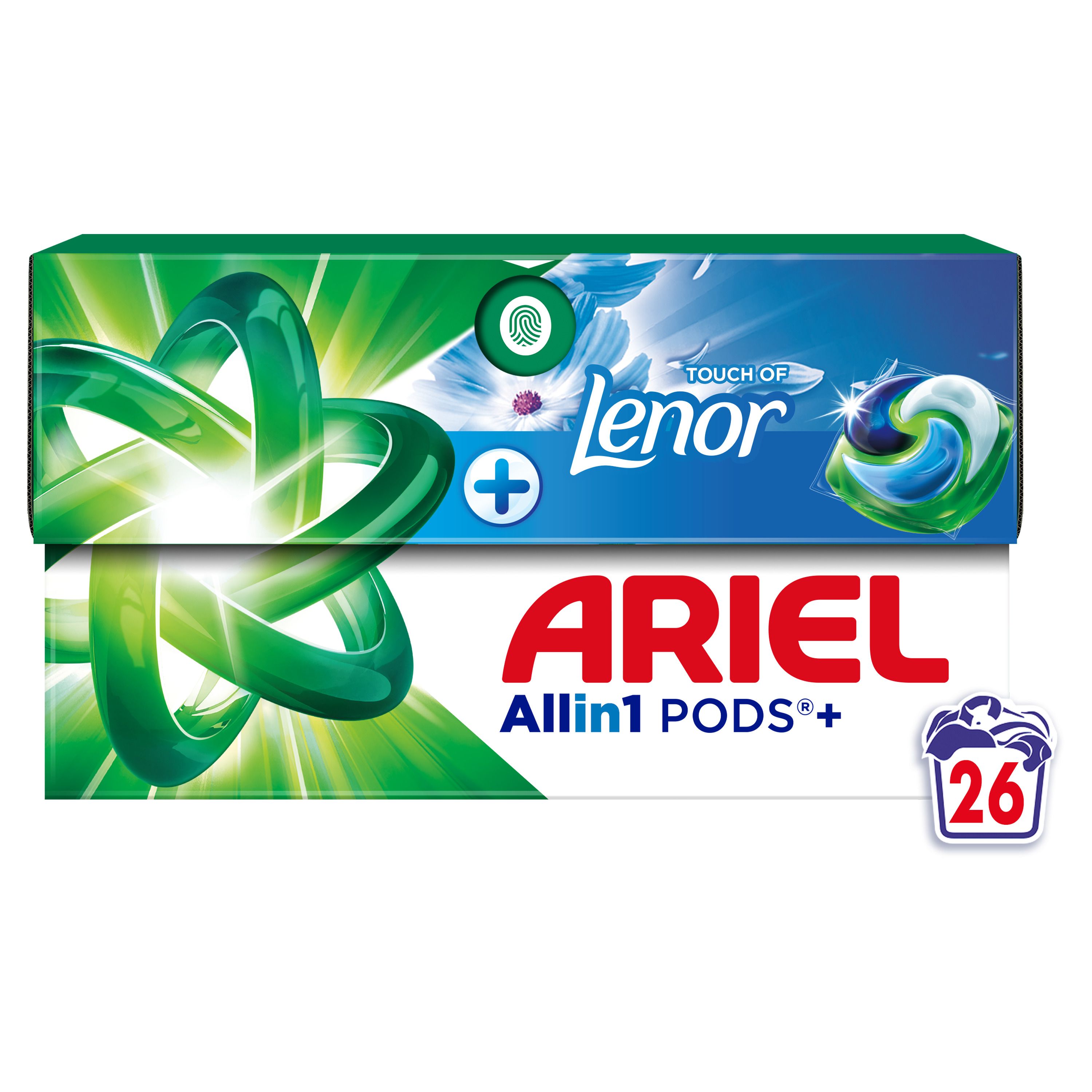 ARIEL PODS+ Touch of Lenor Unstoppables Капсули за пране, 26 пранета