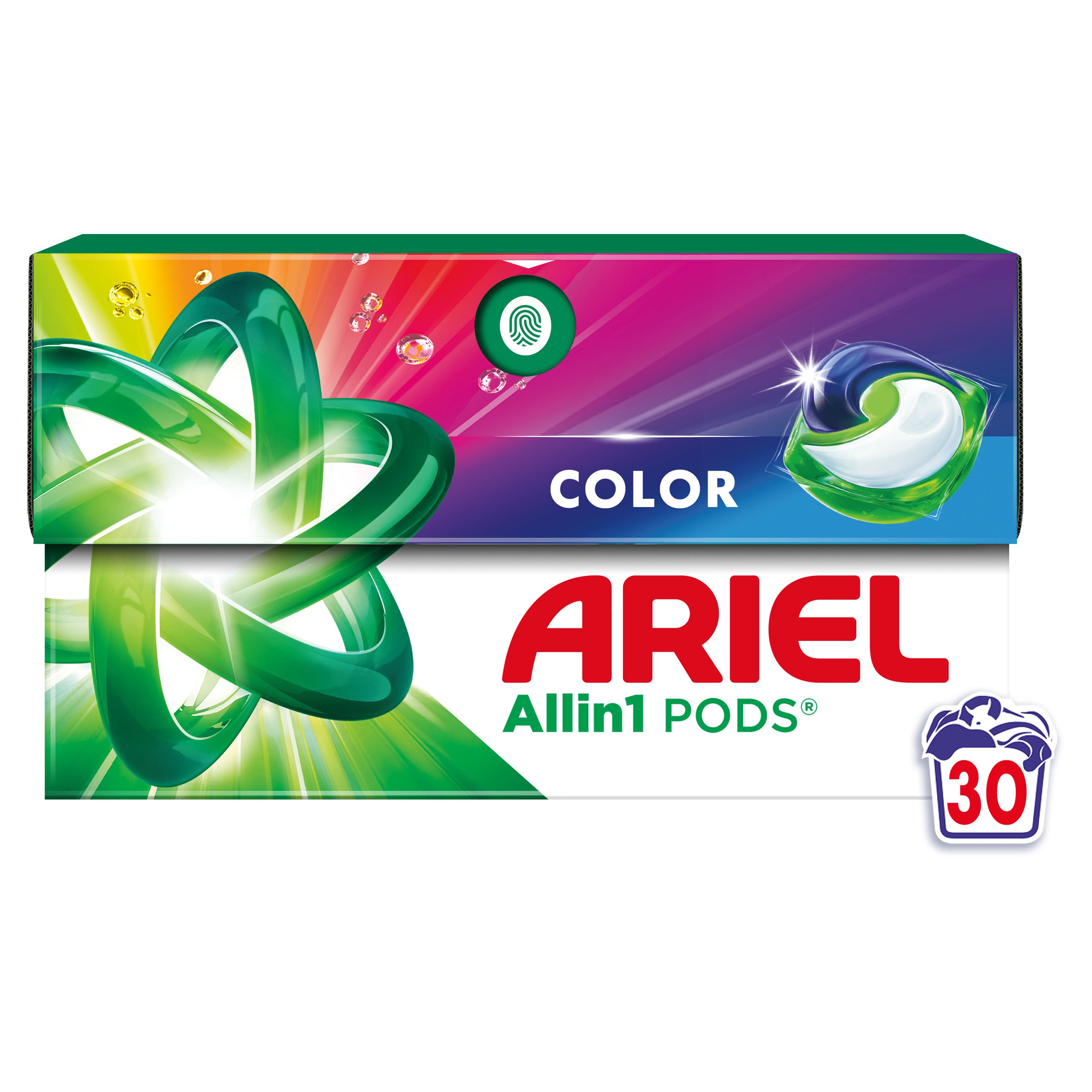 ARIEL All-in-1 PODS® Color+Капсули за пране, 30 пранета