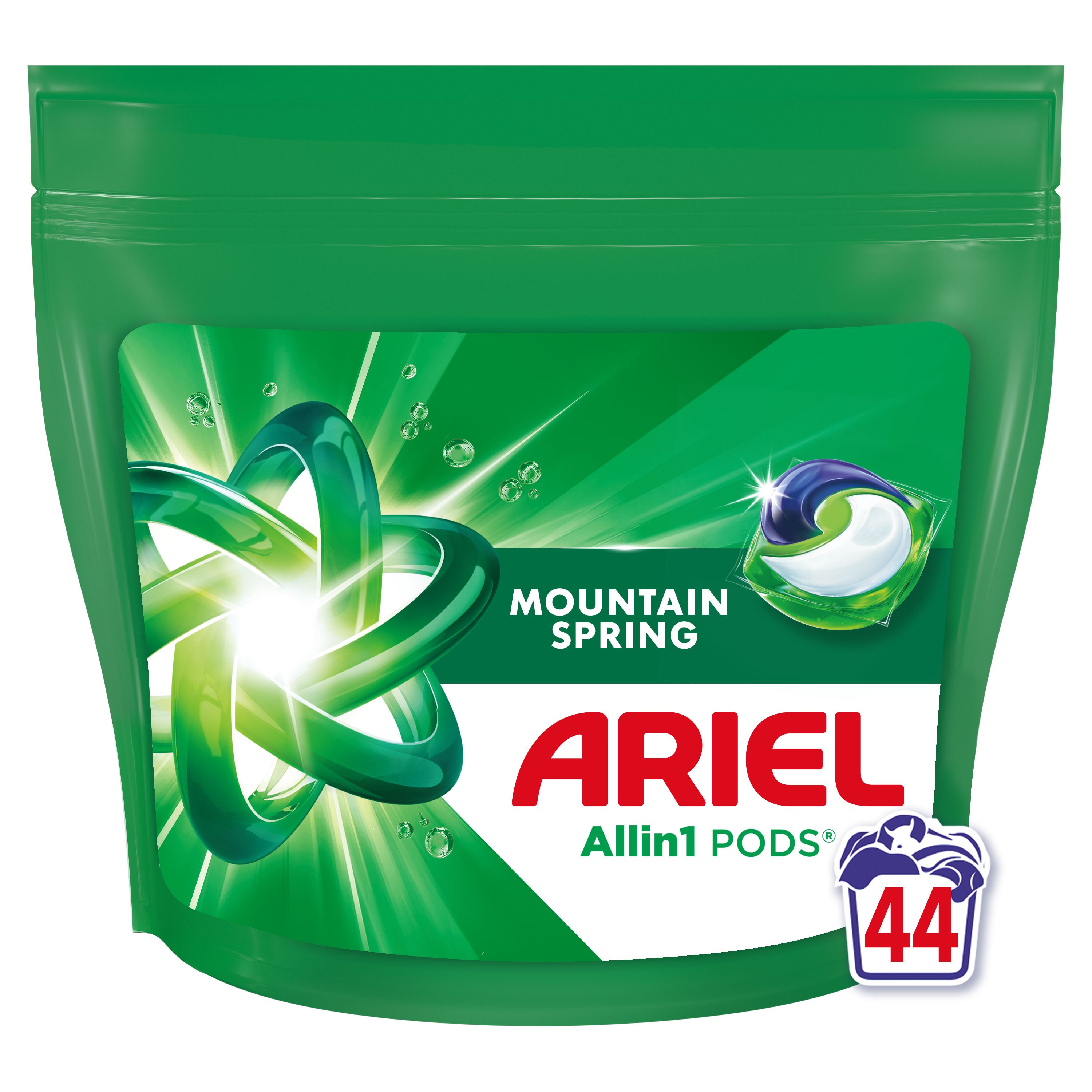 ARIEL All in 1 PODS Mountain Spring Капсули за пране, 44 пранета