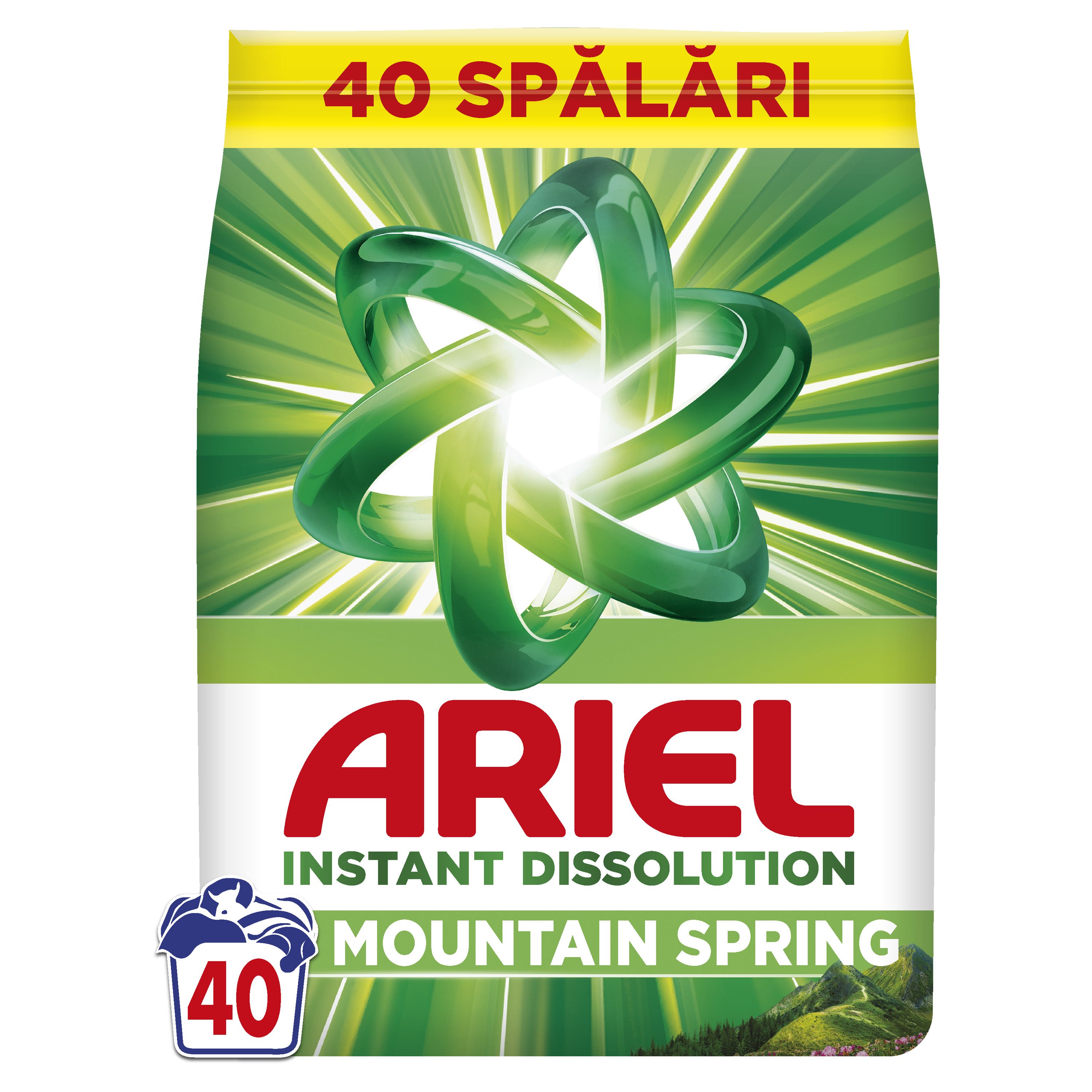 ARIEL Mountain Spring Прах за пране, 40 пранета
