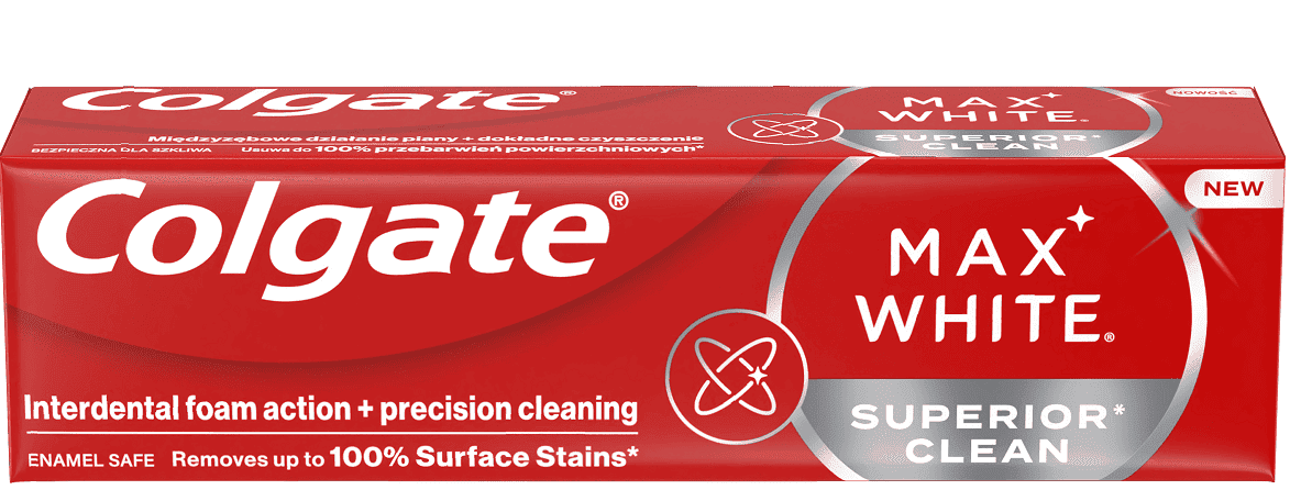 COLGATE MAX WHITE SUPERIOR CLEAN Паста за зъби, 75 мл.