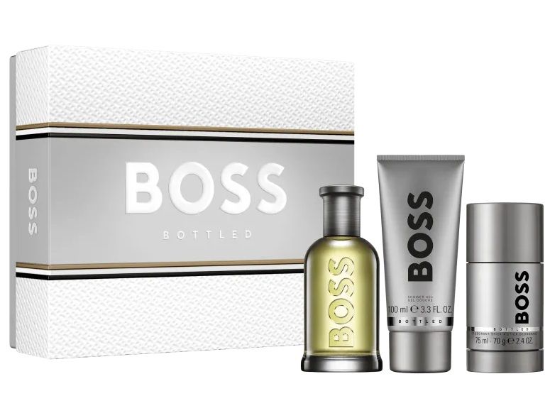 HUGO BOSS BOTTLED Комплект мъжка парфюмна вода 100мл. + душ гел 100мл. + део стик 75мл.