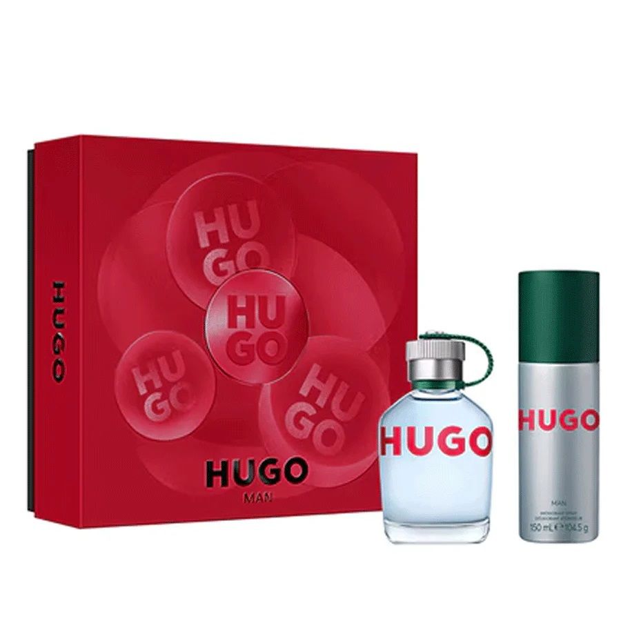 HUGO BOSS HUGO MAN Комплект мъжка тоалетна вода 75мл. + део спрей, 150мл.