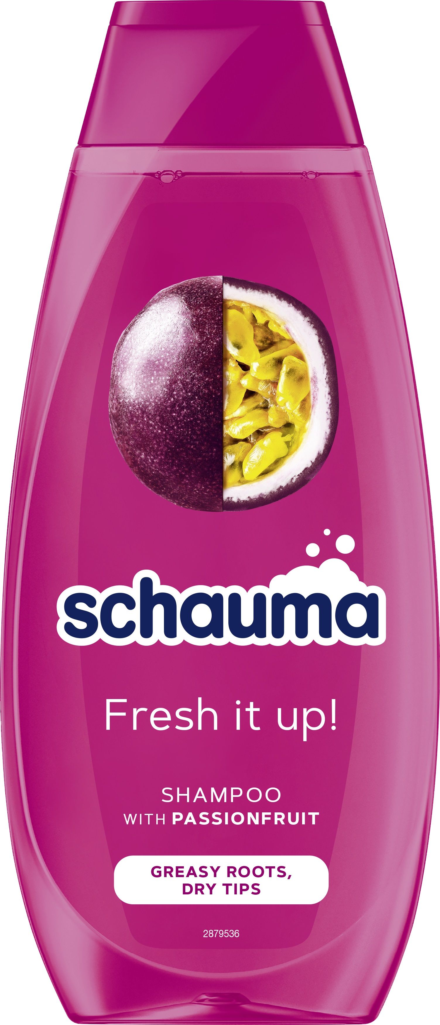 SCHAUMA FRESH IT UP! Шампоан за коса с омазняващи се корени и сухи краища, 400 мл.