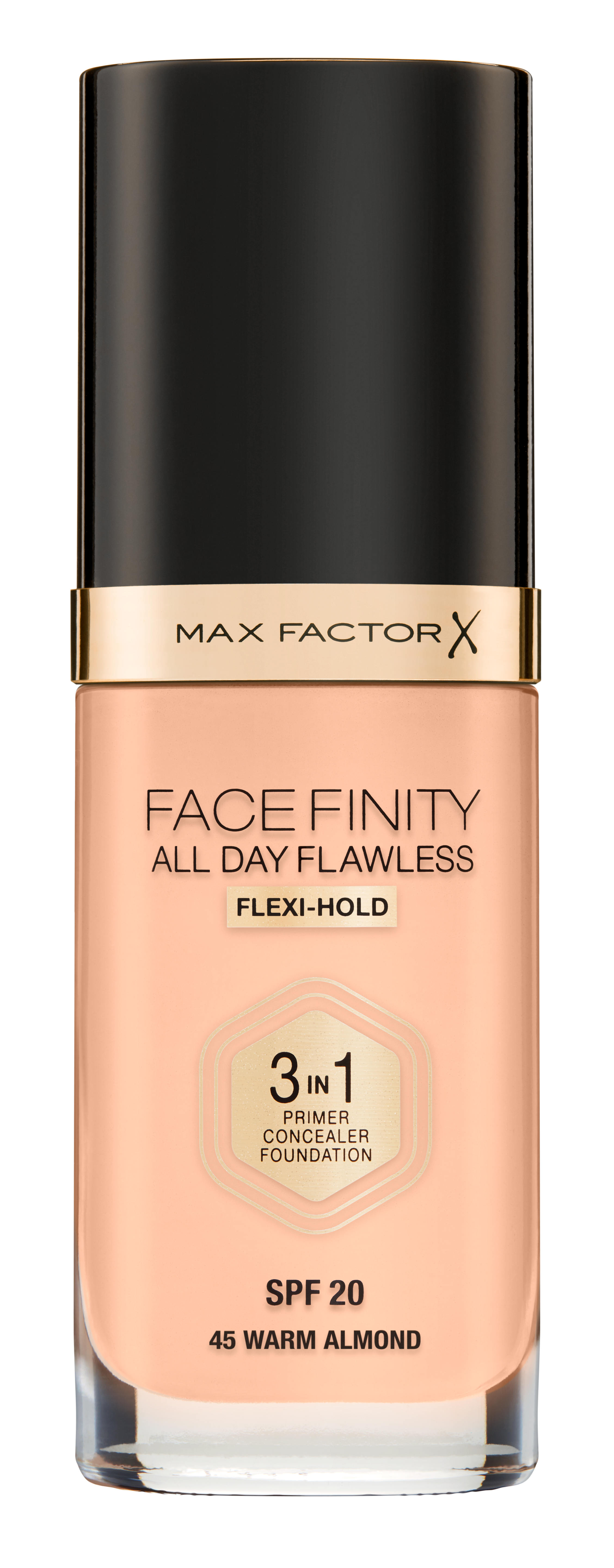 MAX FACTOR FACEFINITY 3IN1 Фон дьо тен 45, 30мл.