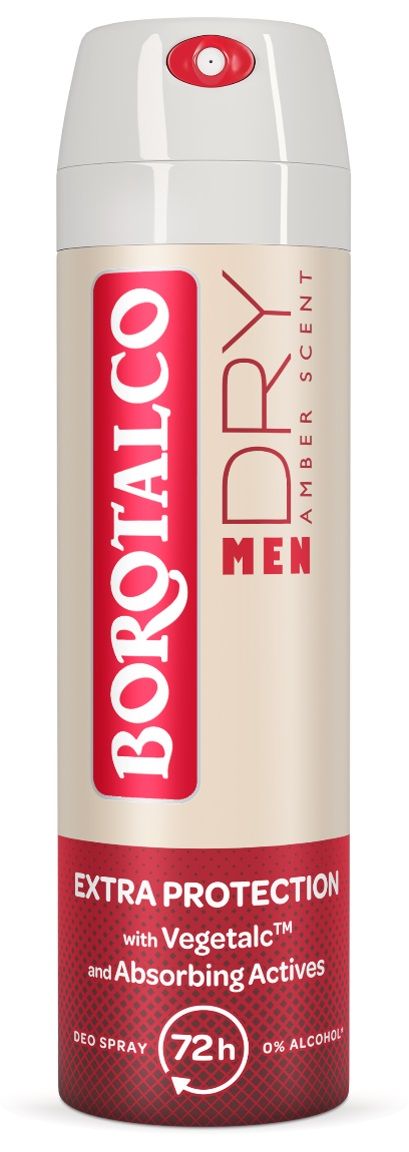 BOROTALCO MEN DRY AMBER Дезодорант спрей, 150 мл