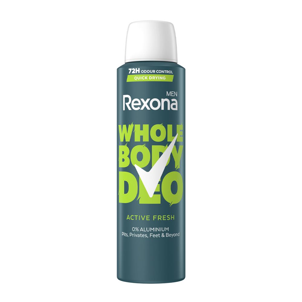 REXONA WHOLЕ BODY ACTIVE FRESH Мъжки део спрей за тяло, 150мл.