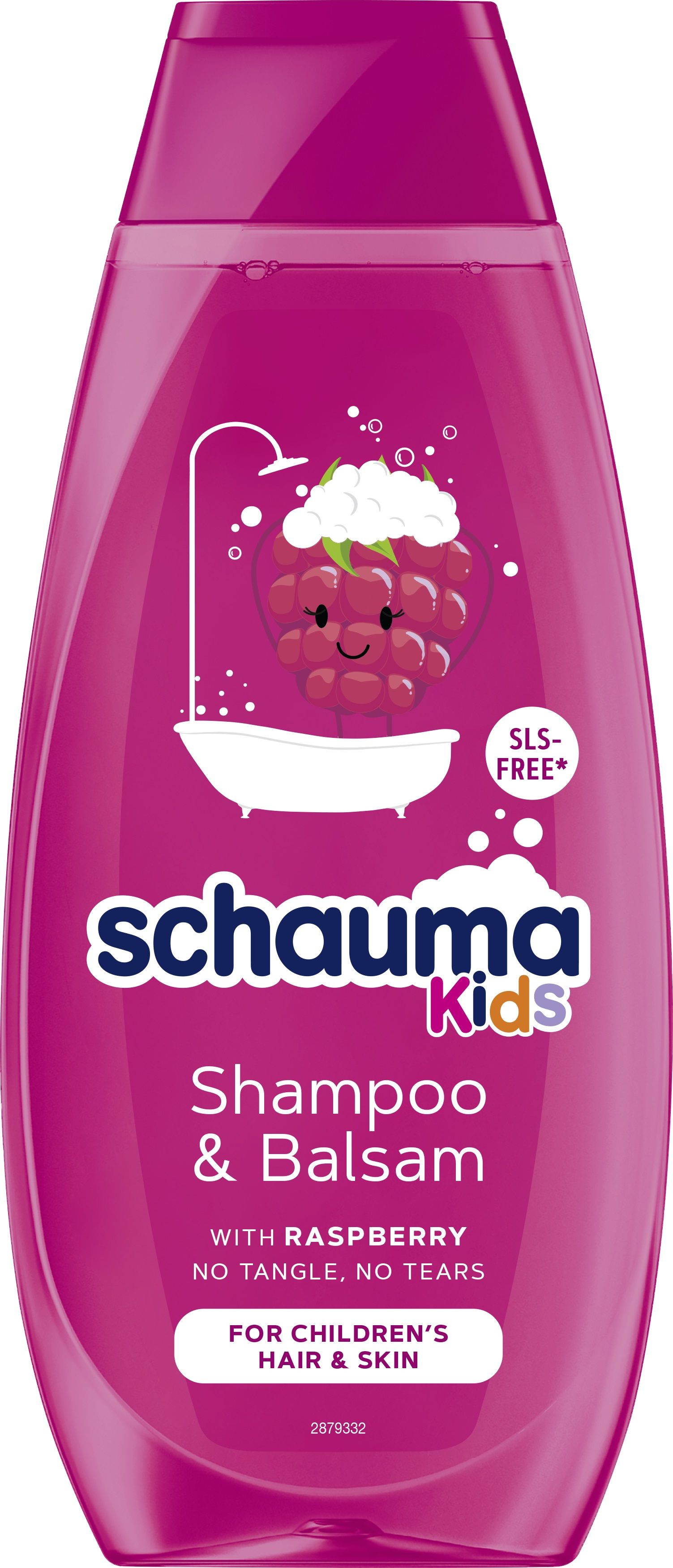 SCHAUMA KIDS Детски шампоан и балсам Малина, 400мл