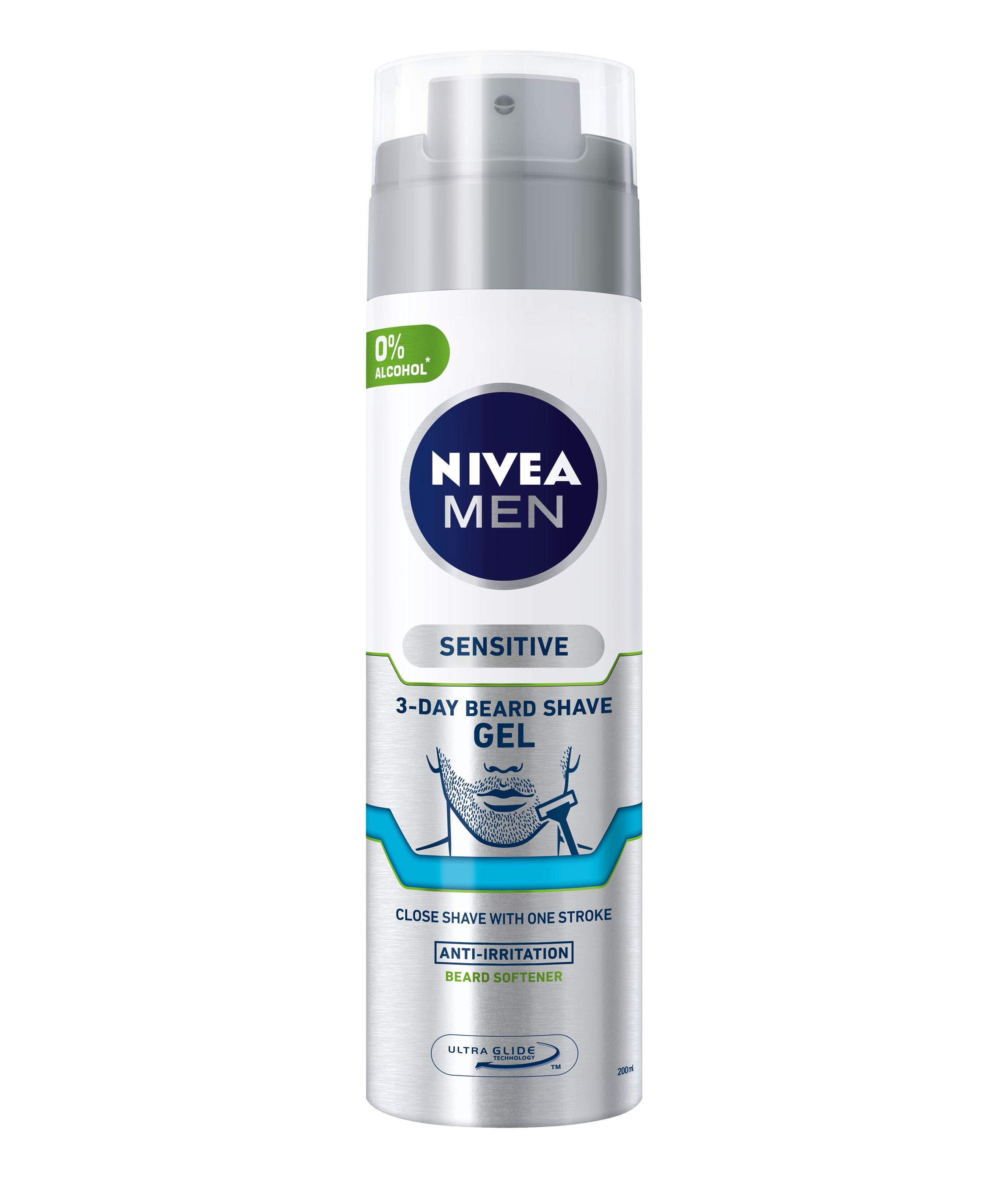NIVEA MEN SENSITIVE 3-day beard Гел за бръснене 200, мл.