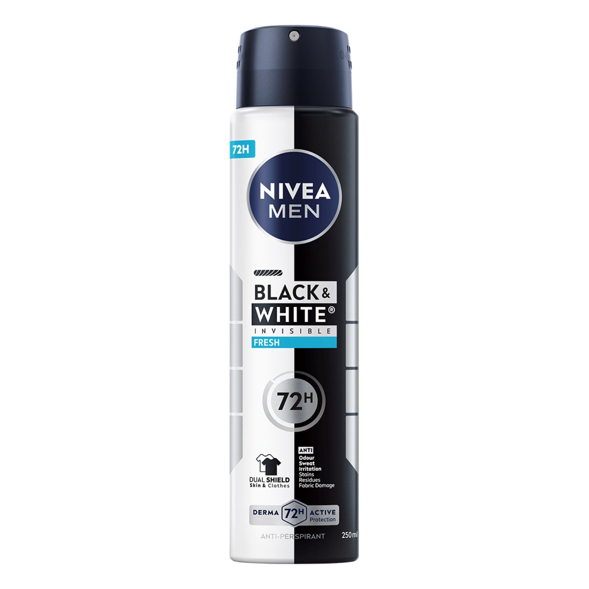 NIVEA MEN INVISIBLE ON BLACK & WHITE FRESH Део спрей мъжки XL, 250 мл.