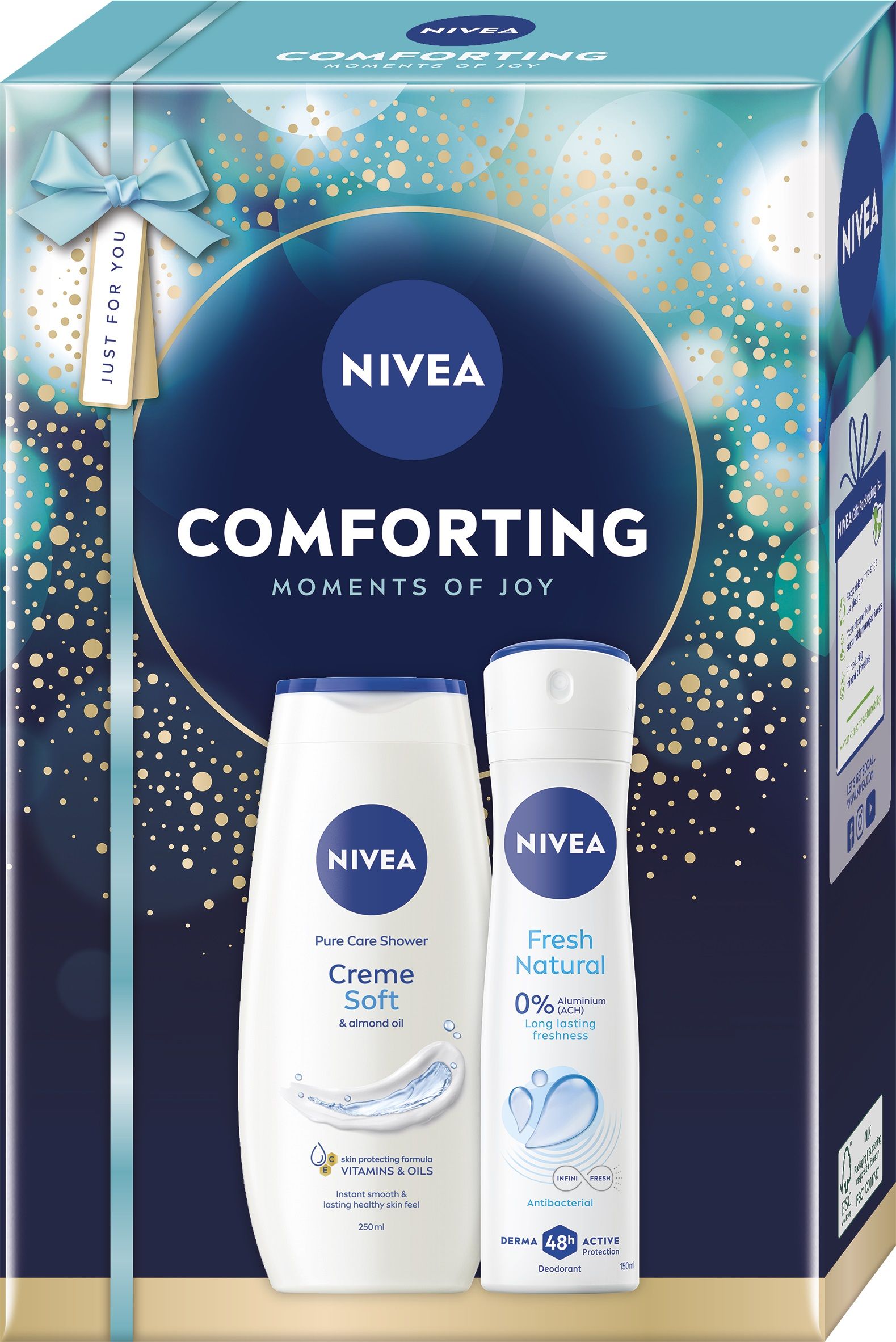 NIVEA COMFORTING MOMENTS OF JOY Подаръчен комплект душ гел + део