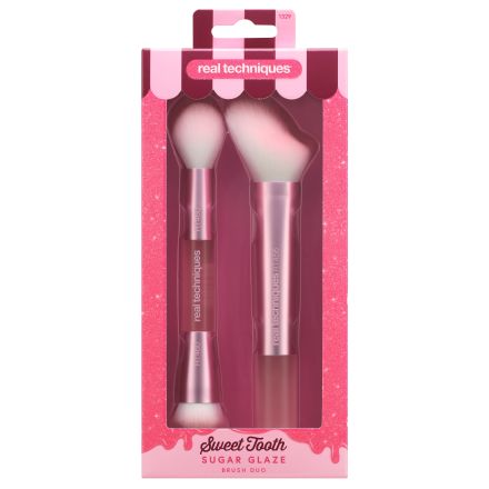 REAL TECHNIQUES SUGAR GLAZE BRUSH DUO Комплект четки за грим