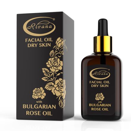 RIVANA Масло за лице с роза за суха кожа, 30 мл.
