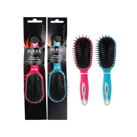 PARSA BEAUTY ЧЕТКА ЗА КОСА ДЖОБНА ОВАЛНА С ПЛАСТМАСОВИ ЗЪБЦИ
