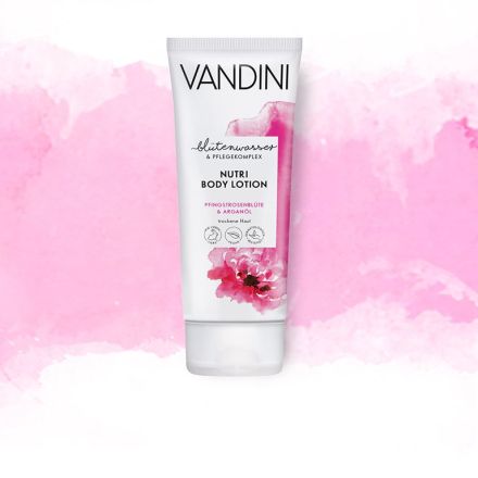 VANDINI NUTRI Лосион за тяло божур и арган, 200 мл.
