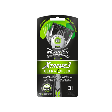 WILKINSON XTREME 3 ULTRA FLEX Мъжка еднократна самобръсначка