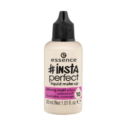 ESSENCE INSTA PERFECT LIQUID MAKE UP Фон дьо тен 10 cool porcelain, 30 мл.
