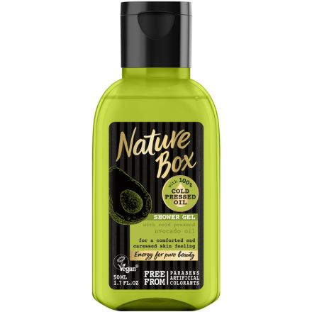 NATURE BOX Мини душ гел с авокадо, 50 мл.