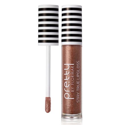 FLORMAR PRETTY Дълготраен гланц за устни 016 shiny bronze, 6.5 мл.