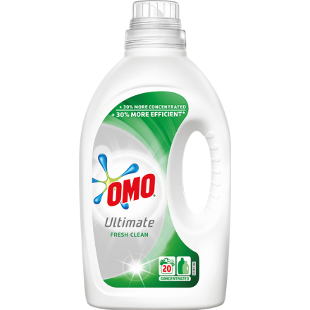 OMO Течен перилен препарат Fresh clean 20 пранета, 1 л.