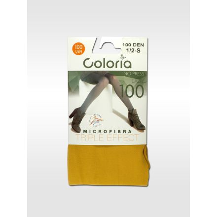 COLORIA Дамски чорапогащи 100DEN микрофибър размер 3 L, различни цветове