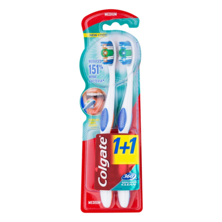 COLGATE 360 MEDIUM Четка за зъби, 1 бр