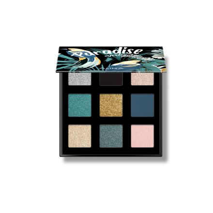 AURA Палитра сенки за очи paradise 9 цвята, 1 бр.
