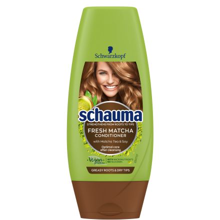 SCHAUMA FRESH MATCHA Балсам за коса със сухи краища и мазни корени, 250мл.