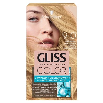GLISS COLOR Боя за коса 9-0 Естествено светло рус
