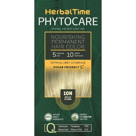 HERBAL TIME PHYTOCARE Боя за коса 10N Bright blonde, 124,5 мл.