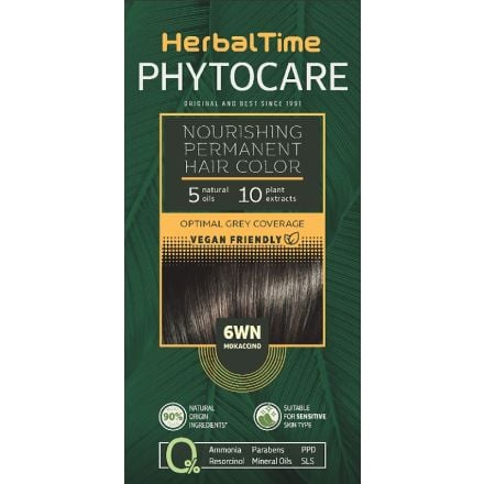 HERBAL TIME PHYTOCARE Боя за коса 6WN Mokaccino, 124,5 мл.