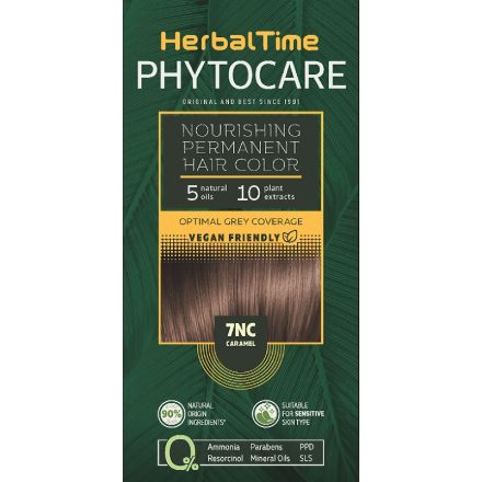 HERBAL TIME PHYTOCARE Боя за коса 7NC Caramel, 124,5 мл. 