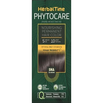 HERBAL TIME PHYTOCARE Боя за коса 5NA Ice-brown, 124,5 мл.